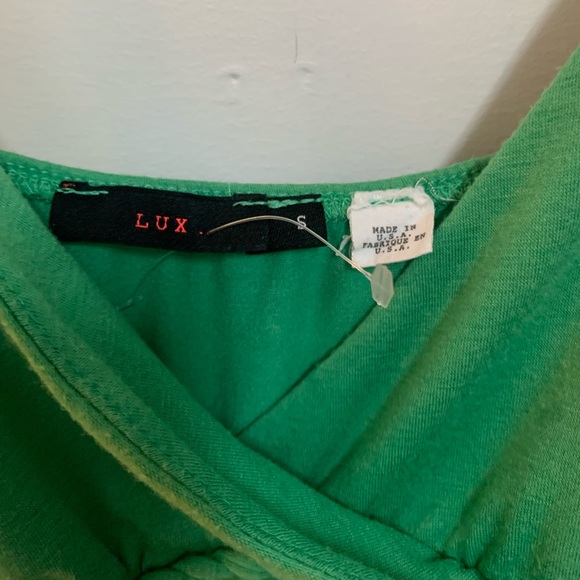 Lux Emerald Green Halter Dress - Picture 6 of 9